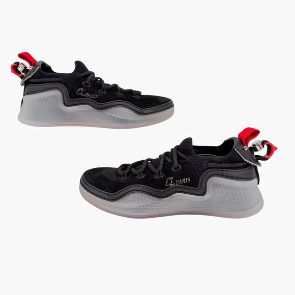 Christian Louboutin Arpoador Sneakers Black Suede Size 36.5 US 6.5 Women's - Picture 9 of 15